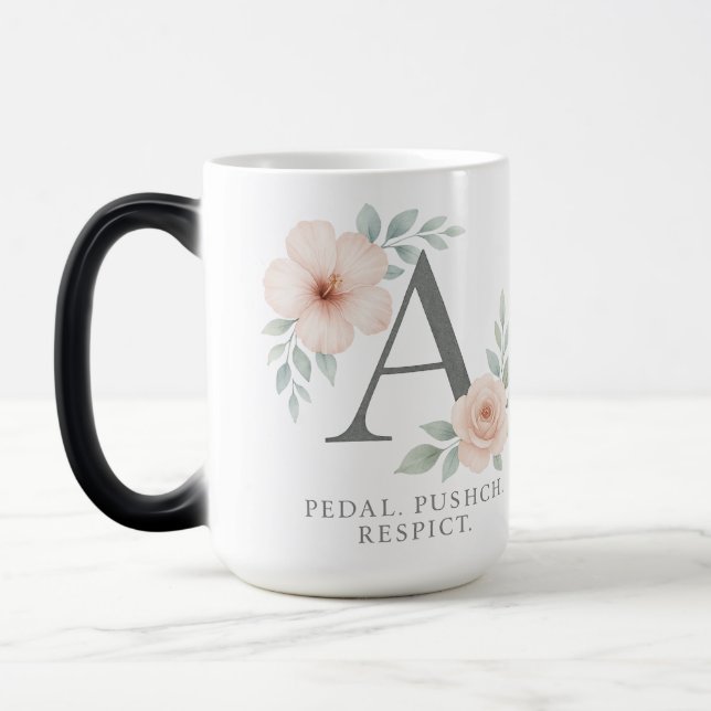 Magic "Elegant Monogram K Mug - Personnalisé Coffee Cup (Gauche)