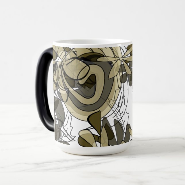 Magic Élégant Swirl Design Mug (Devant gauche)