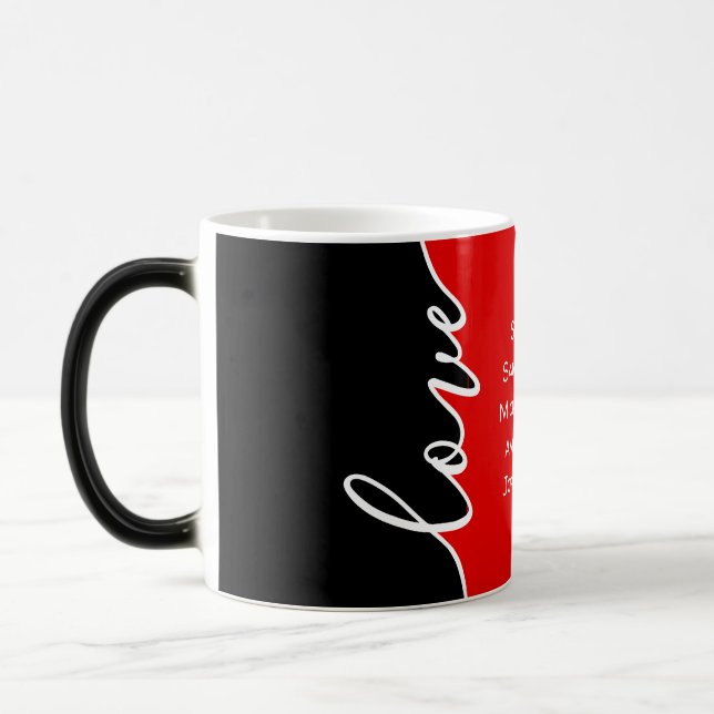 Magic Fête des mères Amour Noms personnalisés Mug (Gauche)