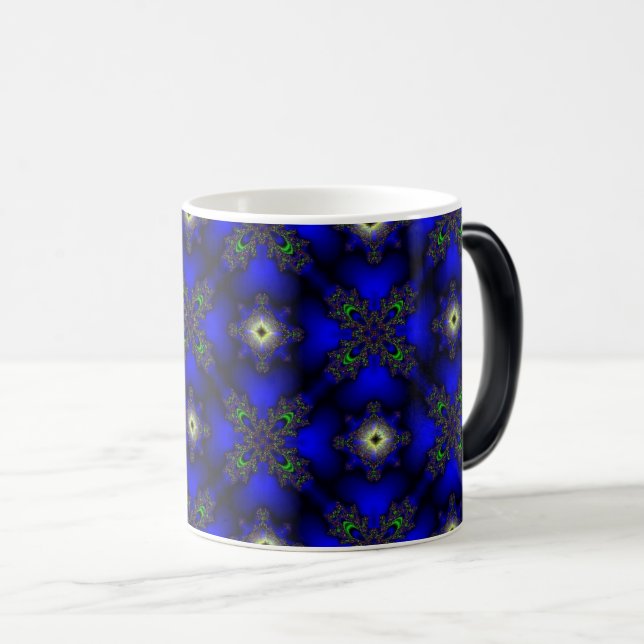 Magic Fleurs Artdeco en Mug de style rétro (Devant droit)