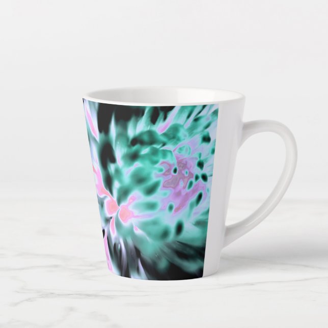 Magic Garden Flower Print Latte Mug (Droite)