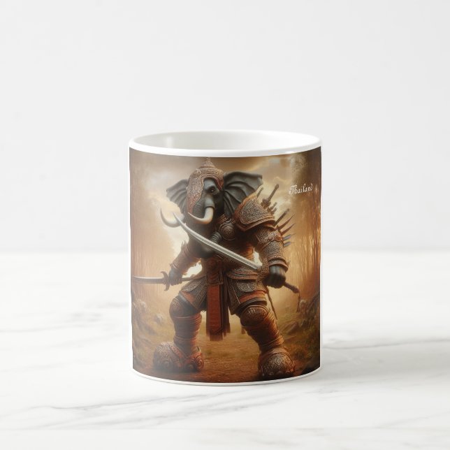 Magic Guerrier thaïlandais des éléphants de la Mug de la (Centre)