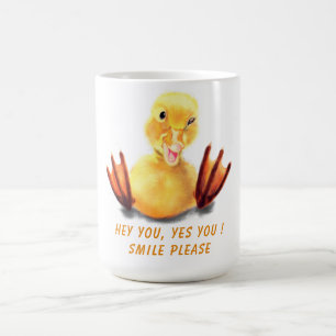 Magic Happy Mug Funny Yellow Duck - Texte personnalisé