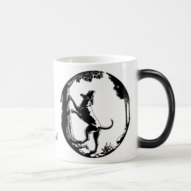 Magic Hound Chien Mug Chasse Chien Art Café Coupe (Droite)