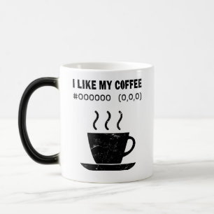 Magic I Like My Coffee Black Funny Programme Coder Mug