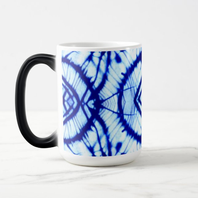 Magic Indigo Tie Dye Magie Mug (Gauche)