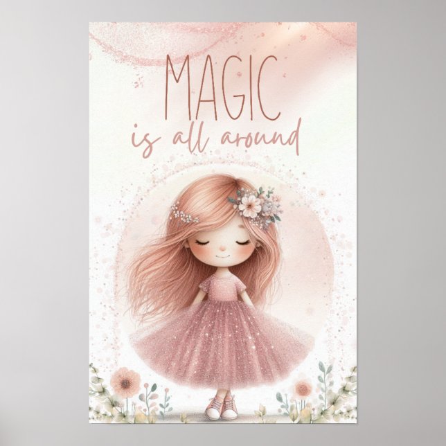 Magic is all aroud, Girl poster (Devant)