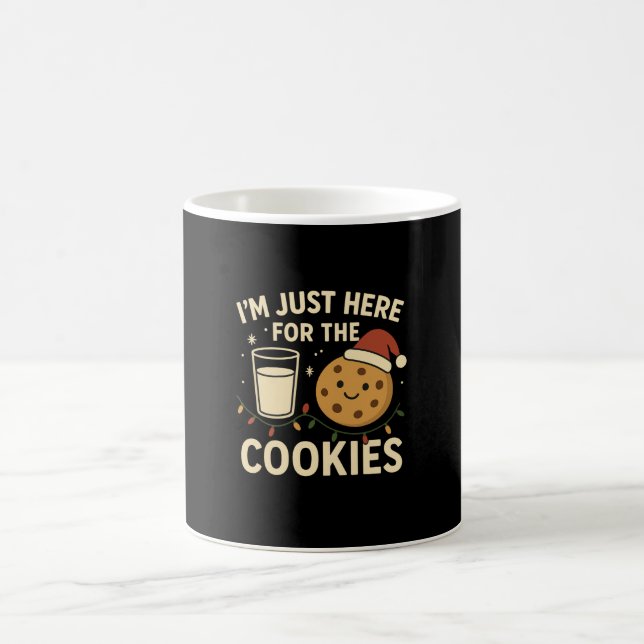 Magic Je suis juste là pour les cookies - Mug de Noël (Centre)
