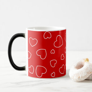 Magic Jouer Joyeux Coeurs - Belle Mug Rouge