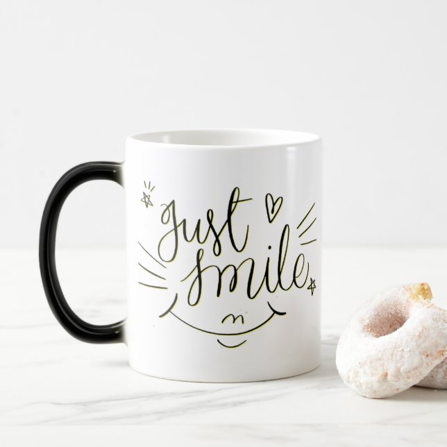 Magic Just Smile - Citation Motivationnelle Mug (Avec donut)