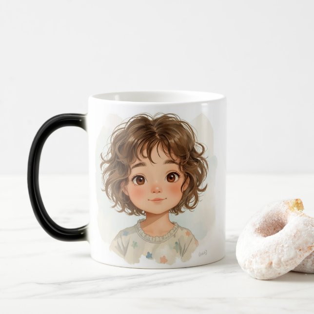 Magic Kind_Ones Cosy Winter Mug - Aquarelle Whimsical (Avec donut)
