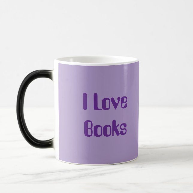Magic Lavender Book Lovers Morphing Mug (Gauche)