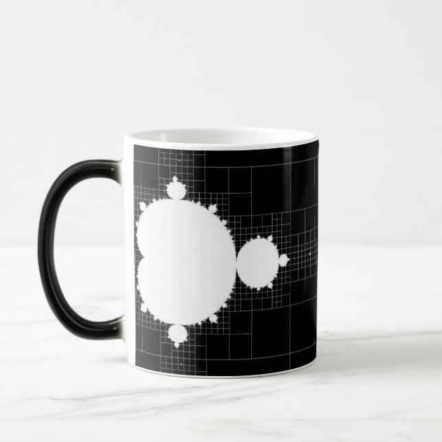 Magic Le fameux Mandelbrot mis blanc sur la Mug de café  (Gauche)