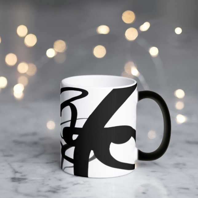 Magic Les plongeurs : Abstraite Mug magique noire et bla (Créateur téléchargé)