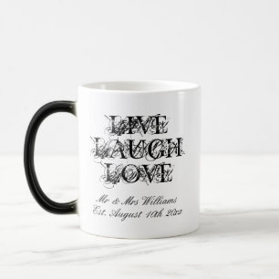 Magic Live Laugh Love morphing mug cadeau pour les jeune