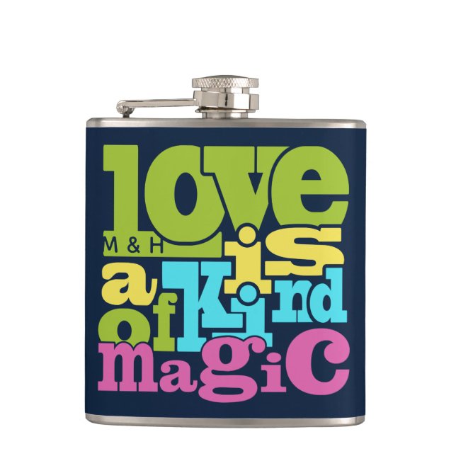 Magic Love flacon monogramme personnalisé (Devant)