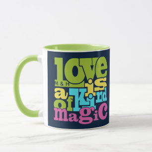 Magic Love tasses monogrammes personnalisées