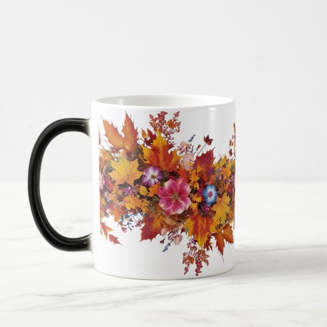Magic Magie de fleurs d'automne - Morpher de couleur Mug (Gauche)