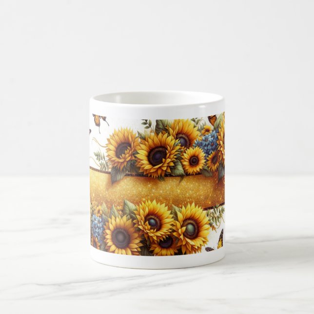 Magic Manchette de mug Tournesol et Papillon (Centre)