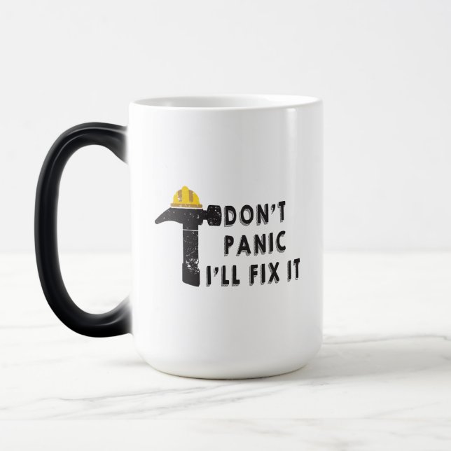 Magic Marteau - Pas de panique, je vais le réparer Mug (Gauche)