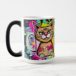 Magic Meilleur Papa Chat du Monde – Mug Roi des Moustach