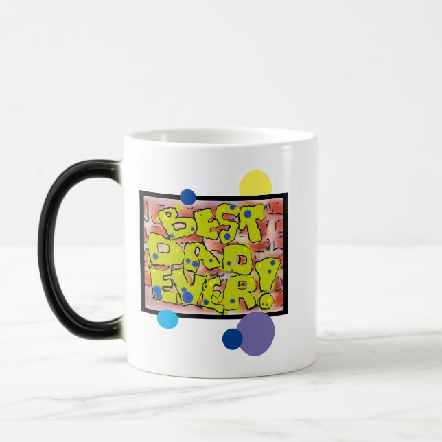 Magic Meilleur Papa Jamais Graffiti Morpher Mug (Gauche)