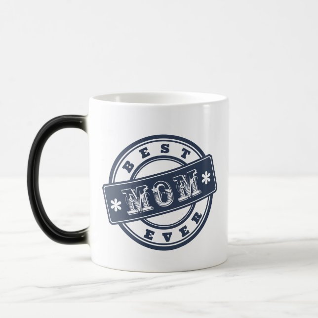 Magic Meilleure maman jamais en caoutchouc Timbre Mug po (Gauche)
