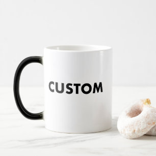 Magic Modèle de mug photo personnalisé avec changement d