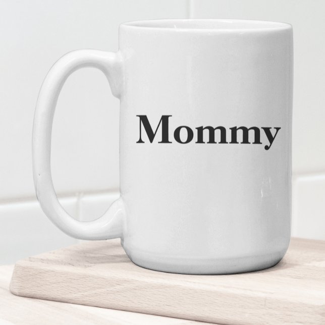 Magic Mommy Typographie Drôle Nouvelle maman Café Mug (Créateur téléchargé)