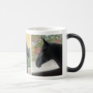 Magic "Mon cheval me manque" Mug personnalisé avec photo