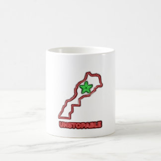 Magic Morocco Map Neon Unstoppable Ceramic Coffee Mug