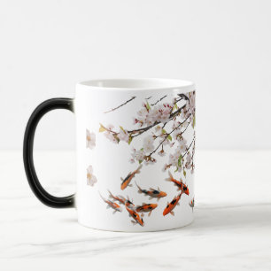 Magic Morpher Mug - Cherry Blossom & Koi Fish Art Design