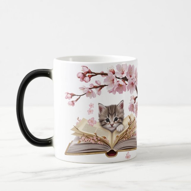 Magic Morphing Kitten Mug – Whimsical Cat (Gauche)