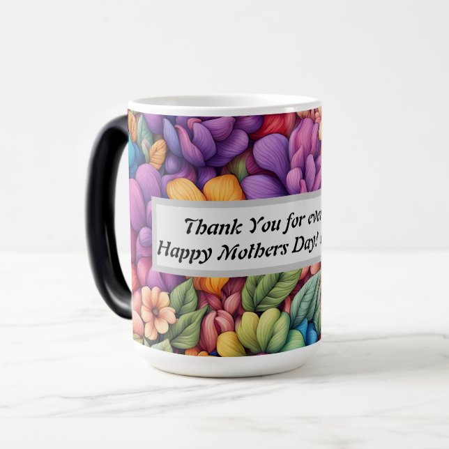 Magic Morphing Mug - Bonne fête des mères ! Je T'Aime. (Devant gauche)