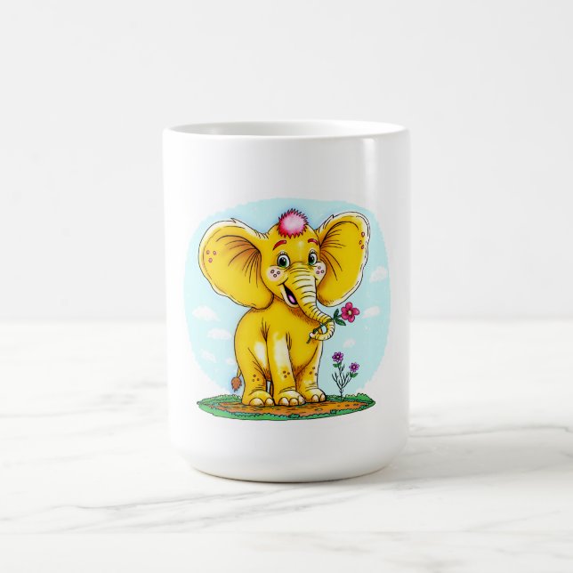 Magic Morphing Mug – Cute Elephant  (Centre)