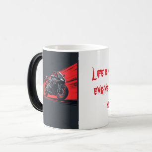 Magic Moteur bruyant, Moto Coeur sans peur Mug