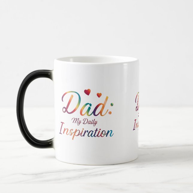 Magic Mug 11 oz - "Papa : Mon Inspiration Quotidienne (Gauche)