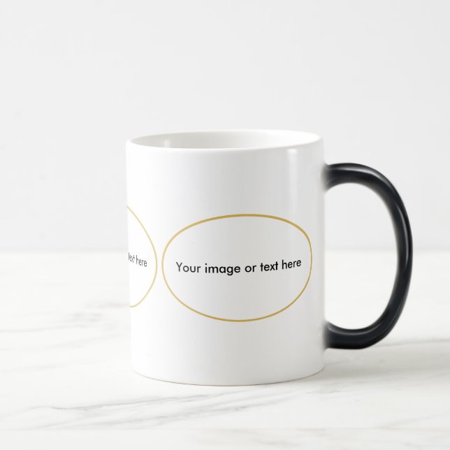 Magic Mug à cadre doré personnalisable (Droite)