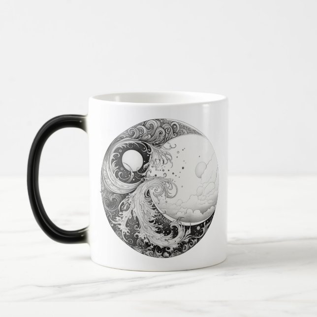 Magic Mug à café de 15 oz « Le pouvoir dans l'équilibre  (Gauche)