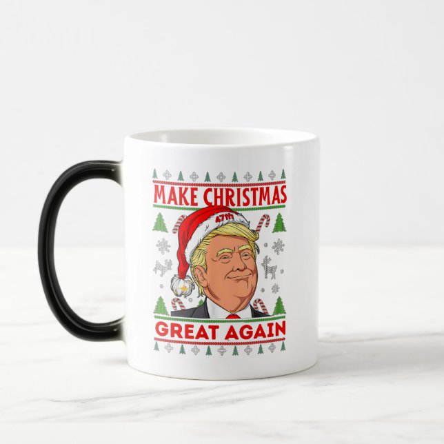 Magic Mug cadeau républicain, Donald Trump Joyeux Noël (Gauche)
