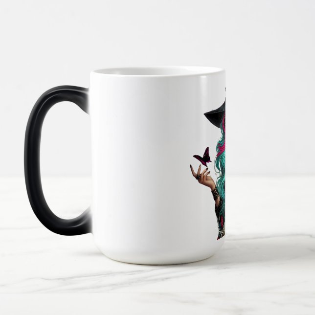 Magic Mug café sorcière magique foncée (Gauche)
