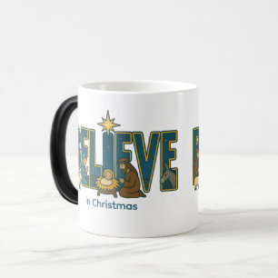 Magic Mug changement de couleur Nativité Croire