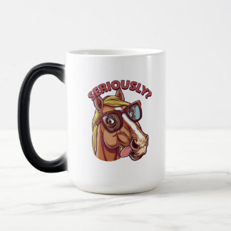 Magic Mug Cheval Sérieusement Cool - Café Drôle & Design