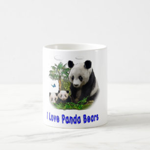 Magic Mug de café bicolore panda