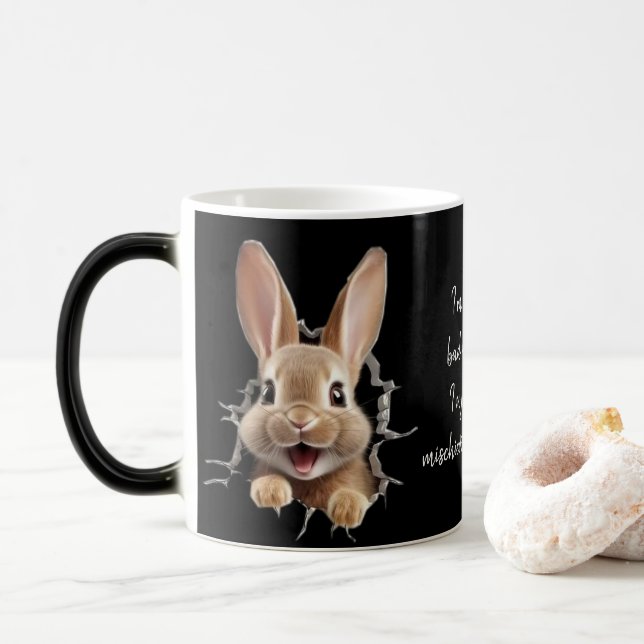 Magic Mug de café de lapin coquin - Une gorgée de mal (Avec donut)