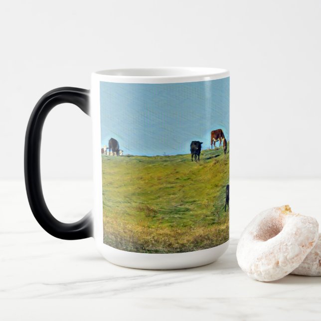 Magic Mug de café de vache Moo (Avec donut)