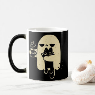 Magic Mug de café éffrayant Boo Ghost - Drôle cadeau Hal