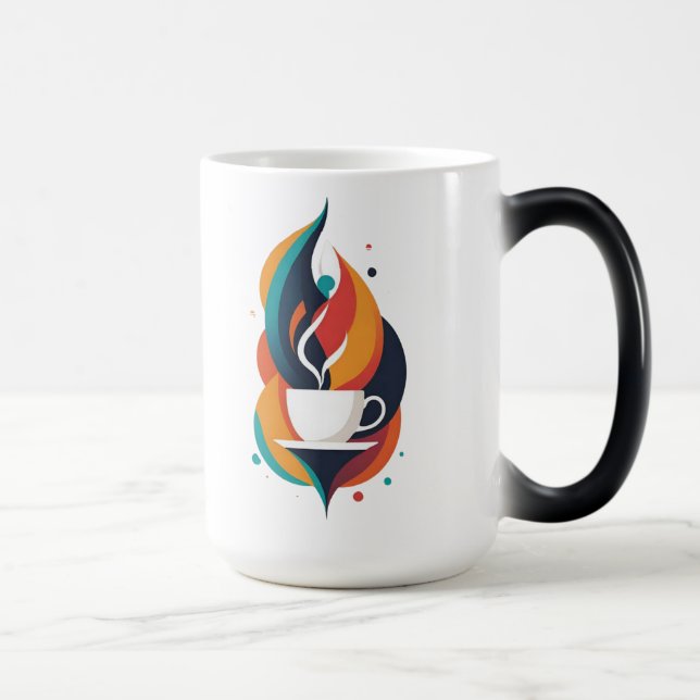 Magic Mug de café géométrique artistique (Droite)