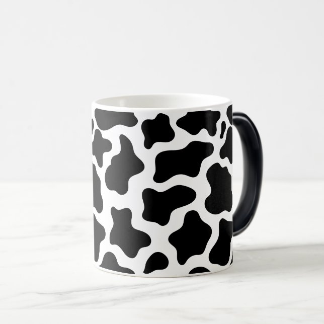 Magic Mug de café imprimé de vache (Devant droit)