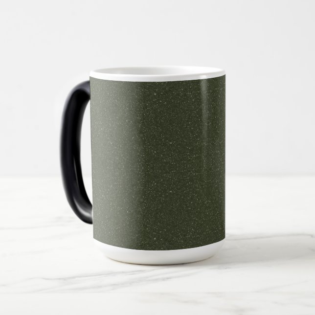 Magic Mug de café vert mousse texturé - personnalisé (Devant gauche)